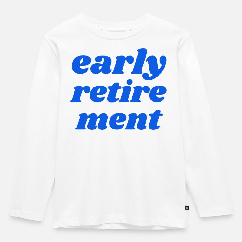 early retirement - Kinder Premium Bio Langarmshirt - Weiß