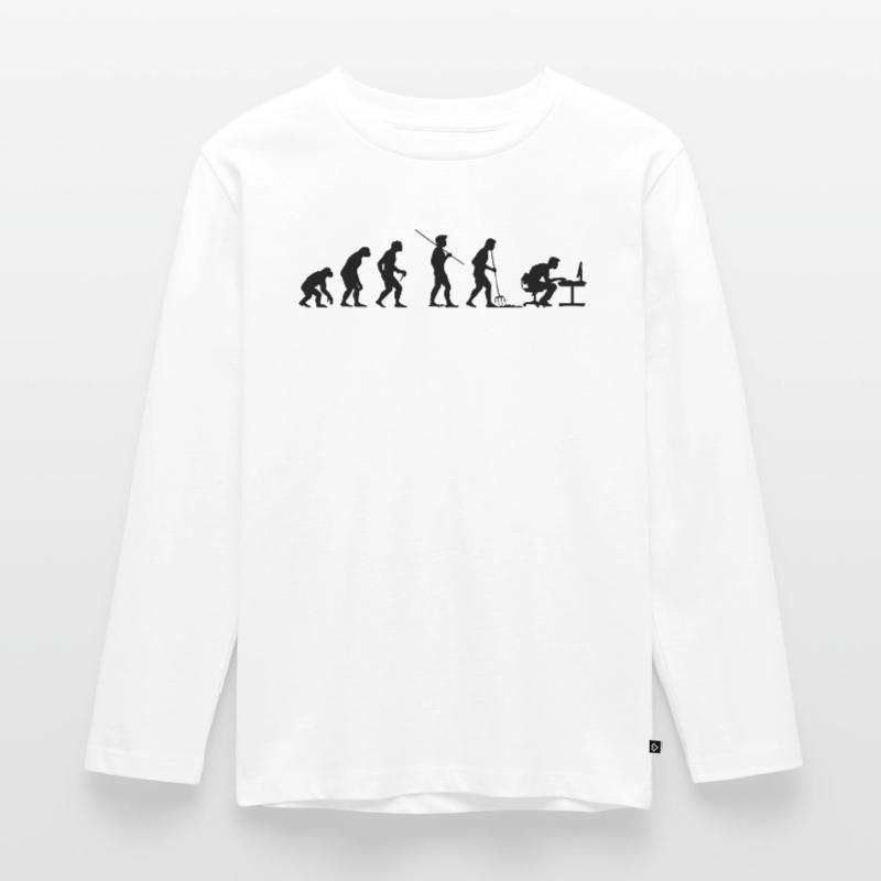 Programmeur Computer Freak Evolution T-shirt manches longues Premium Enfant