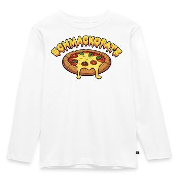 Schmackofatz - Kinder Premium Bio Langarmshirt - Weiß - Vorne - AI Model Kid Female (0cm)