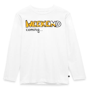 Weekend - Kids' Premium Longsleeve Shirt - white - Front - AI Model Kid Female (0cm)