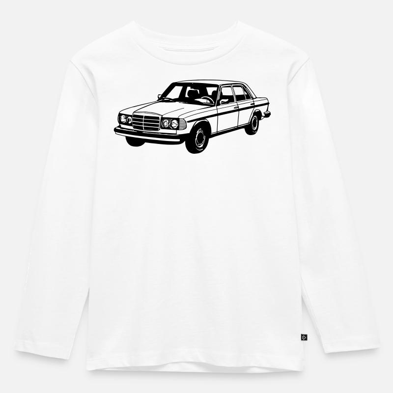MB W123 , Youngtimer / Oldtimer ... (25) - T-shirt manches longues Premium Enfant - blanc