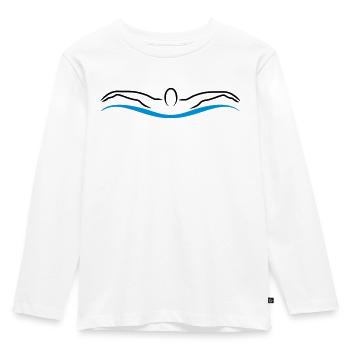 nage - T-shirt manches longues Premium Enfant - blanc - Devant - AI Model Kid Female (0cm)