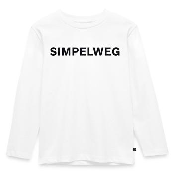 Einfach – Flämische Schlichtheit - Kinder Premium Bio Langarmshirt - Weiß - Vorne - AI Model Kid Female (0cm)