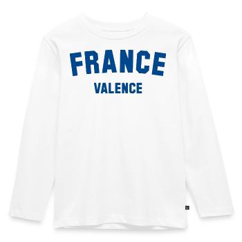 VALENCE France Frankreich - Kids' Premium Longsleeve Shirt - white - Front - AI Model Kid Female (0cm)