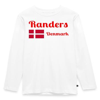 Randers Dänemark - Stylische Drucke - Kinder Premium Bio Langarmshirt - Weiß - Vorne - AI Model Kid Female (0cm)