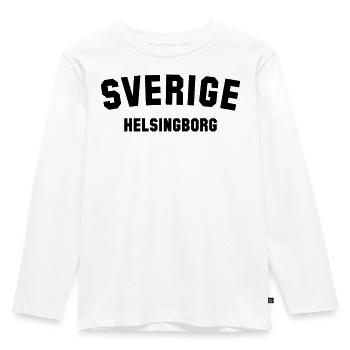 HELSINGBORG Schweden Sweden Sverige - Kinder Premium Bio Langarmshirt - Weiß - Vorne - AI Model Kid Female (0cm)
