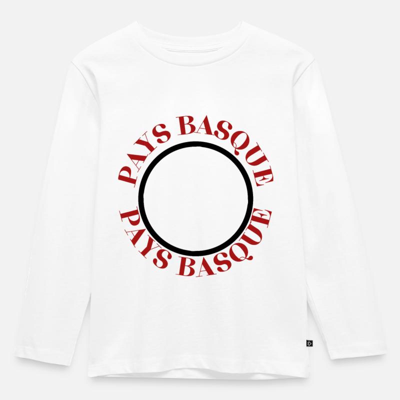 BASKENLAND 2 - Kinder Premium Bio Langarmshirt - Weiß