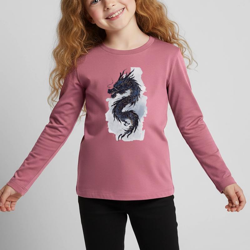 Dragon China Mythology Gift Kids' Premium Longsleeve Shirt