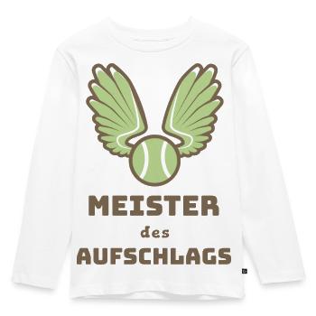 Master of the serve - Kids' Premium Longsleeve Shirt - white - Front - AI Model Kid Female (0cm)
