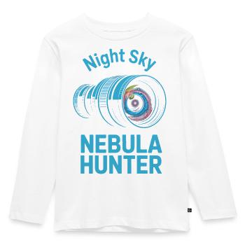 Chasseur de Nébuleuses du Ciel Nocturne - T-shirt manches longues Premium Enfant - blanc - Devant - AI Model Kid Female (0cm)