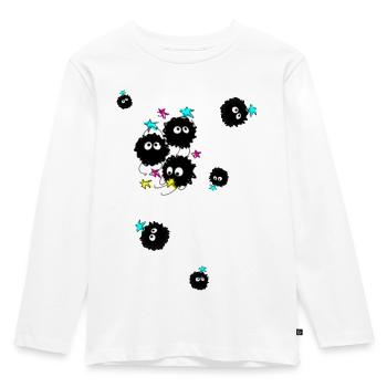 Poussière, illustration, bande dessinée - T-shirt manches longues Premium Enfant - blanc - Devant - AI Model Kid Female (0cm)