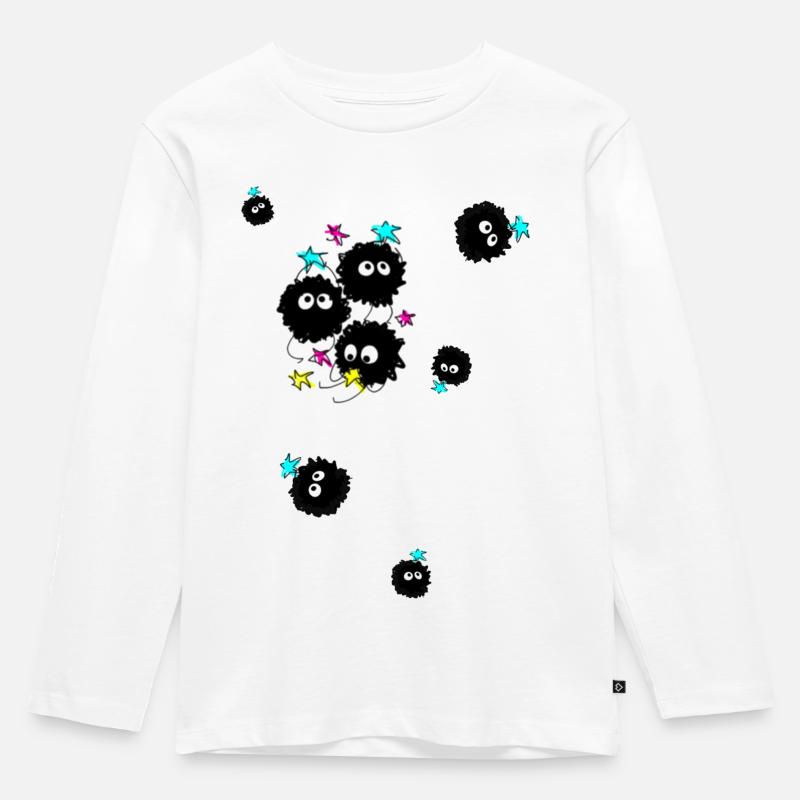 Staub, illustration, Comic - Kinder Premium Bio Langarmshirt - Weiß