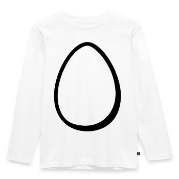 Ei - Kinder Premium Bio Langarmshirt - Weiß - Vorne - AI Model Kid Female (0cm)