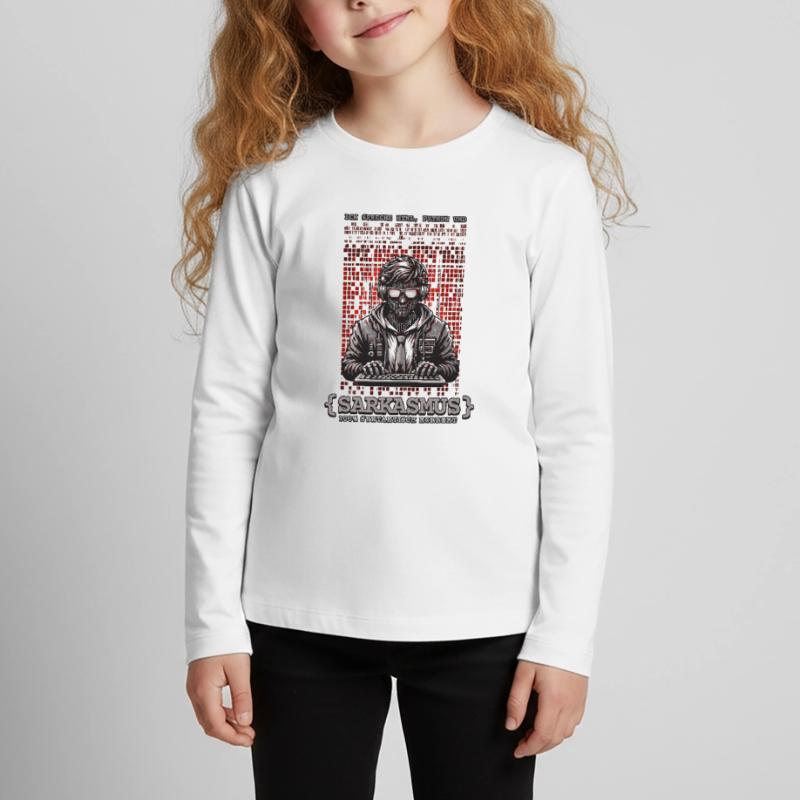 Je parle HTML, Python et sarcasme T-shirt manches longues Premium Enfant