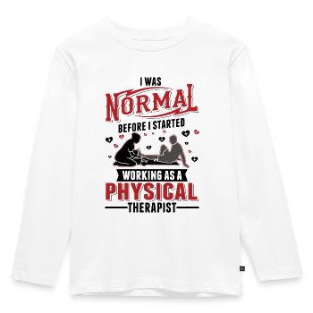 Physiotherapist Physiotherapy Physio - Kids' Premium Longsleeve Shirt - white - Front - AI Model Kid Female (0cm)