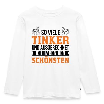 Irish Tinker Horse Gift Tinker Horse - Kids' Premium Longsleeve Shirt - white - Front - AI Model Kid Female (0cm)