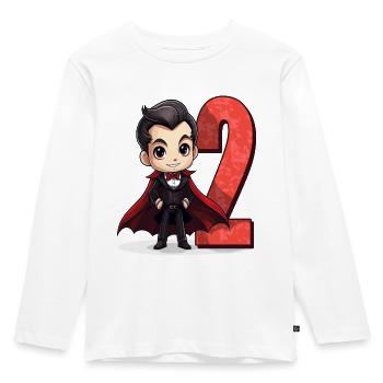 Creeps And Vampires – Two Years – 2. - Kids' Premium Longsleeve Shirt - white - Front - AI Model Kid Female (0cm)