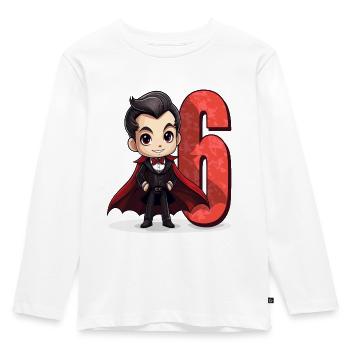 Creeps And Vampires – Six ans – 6. - T-shirt manches longues Premium Enfant - blanc - Devant - AI Model Kid Female (0cm)