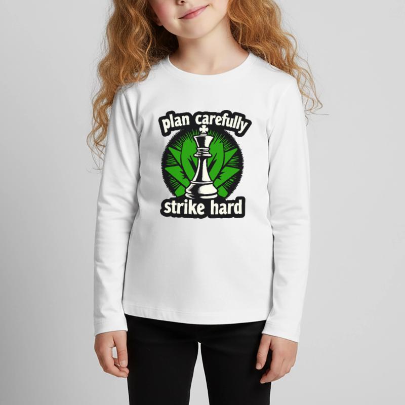 Schach plan carefully strike hard Kids' Premium Longsleeve Shirt