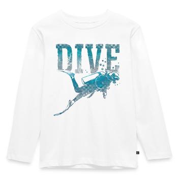 23F 0311 bk - T-shirt manches longues Premium Enfant - blanc - Devant - AI Model Kid Female (0cm)