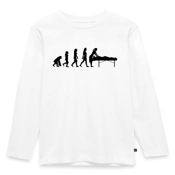Physio - Kinder Premium Bio Langarmshirt - Weiß - Vorne - AI Model Kid Female (0cm)