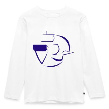 marinavoile galion pirate - T-shirt manches longues Premium Enfant - blanc - Devant - AI Model Kid Female (0cm)