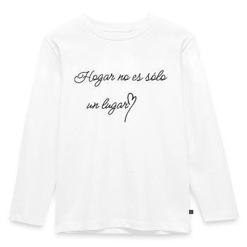 Home is not just a place. Phases of inspiration. - Kids' Premium Longsleeve Shirt - white - Front - AI Model Kid Female (0cm)
