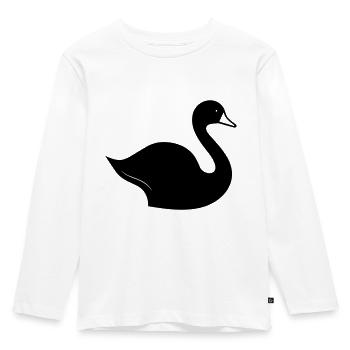 Swan - Kids' Premium Longsleeve Shirt - white - Front - AI Model Kid Female (0cm)