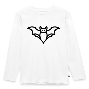 Contour de chauve-souris mystique pour Halloween - T-shirt manches longues Premium Enfant - blanc - Devant - AI Model Kid Female (0cm)