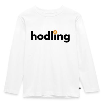 Hodling - T-shirt manches longues Premium Enfant - blanc - Devant - AI Model Kid Female (0cm)
