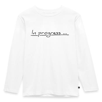 En cours... - T-shirt manches longues Premium Enfant - blanc - Devant - AI Model Kid Female (0cm)