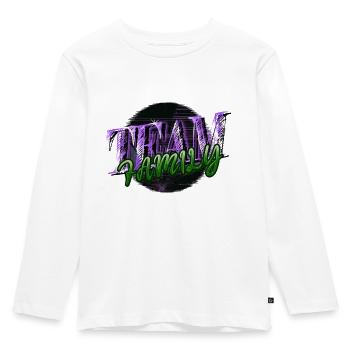 Statement Best Family Party Adoption Child - Kids' Premium Longsleeve Shirt - white - Front - AI Model Kid Female (0cm)