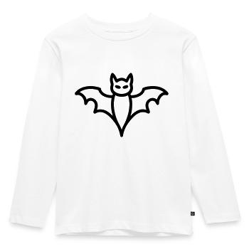 Contour de chauve-souris mystique pour Halloween - T-shirt manches longues Premium Enfant - blanc - Devant - AI Model Kid Female (0cm)