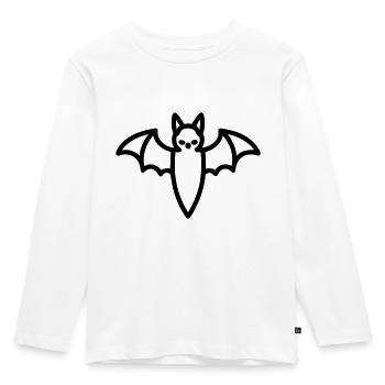 Contour de chauve-souris mystique pour Halloween - T-shirt manches longues Premium Enfant - blanc - Devant - AI Model Kid Female (0cm)