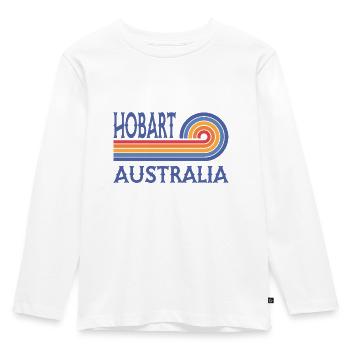 Hobart - Australie - Australien - Aussie - T-shirt manches longues Premium Enfant - blanc - Devant - AI Model Kid Female (0cm)