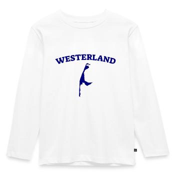 Westerland - Sylt - Mer du Nord - Ancre - Mouette - Île - T-shirt manches longues Premium Enfant - blanc - Devant - AI Model Kid Female (0cm)