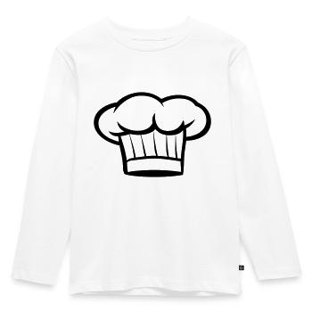 Küchenchef - Kinder Premium Bio Langarmshirt - Weiß - Vorne - AI Model Kid Female (0cm)