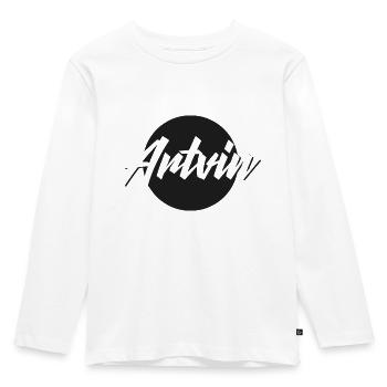 Artvin - Kinder Premium Bio Langarmshirt - Weiß - Vorne - AI Model Kid Female (0cm)