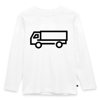 Lkw - Kinder Premium Bio Langarmshirt - Weiß - Vorne - AI Model Kid Female (0cm)