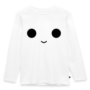 Cute face - Kinder Premium Bio Langarmshirt - Weiß - Vorne - AI Model Kid Female (0cm)