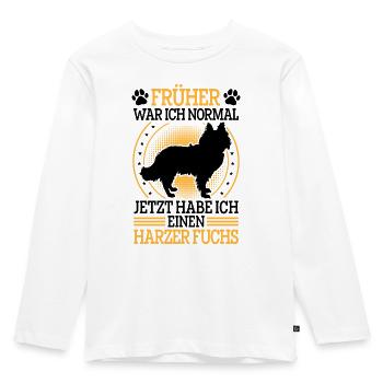 Harz Fox Formerly Normal Herding Dog Herding Fox - Kids' Premium Longsleeve Shirt - white - Front - AI Model Kid Female (0cm)