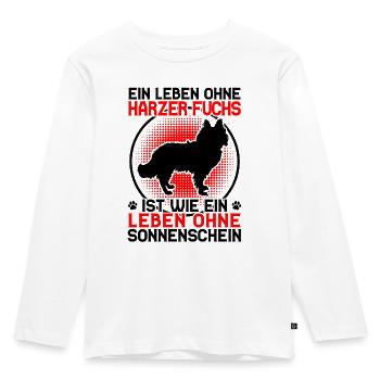 Life without Harzer Fuchs Herding Dog Herding Fox - Kids' Premium Longsleeve Shirt - white - Front - AI Model Kid Female (0cm)