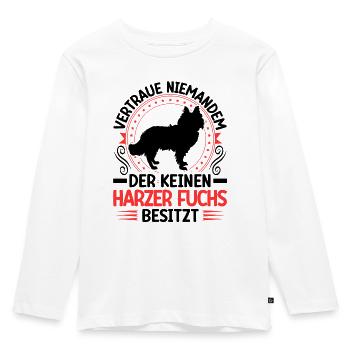 Harz Fox Have an Old German Herding Dog - Kids' Premium Longsleeve Shirt - white - Front - AI Model Kid Female (0cm)
