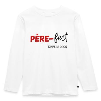 Père fect Depuis 2000 - T-shirt manches longues Premium Enfant - blanc - Devant - AI Model Kid Female (0cm)