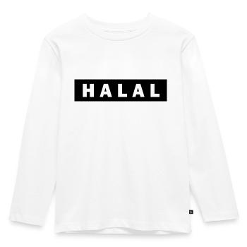 Halal - T-shirt manches longues Premium Enfant - blanc - Devant - AI Model Kid Female (0cm)