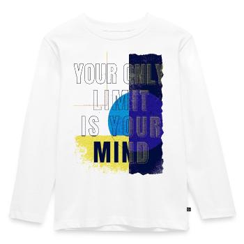 Your only limit is your Mind - Selbstvertrauen Mut - Kinder Premium Bio Langarmshirt - Weiß - Vorne - AI Model Kid Female (0cm)