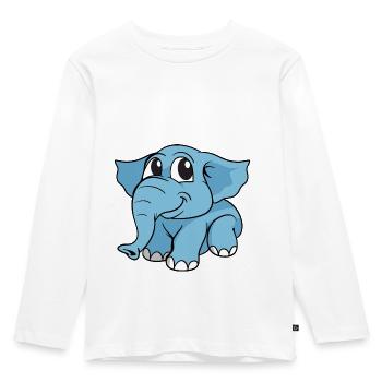 Elephant elephant - Kids' Premium Longsleeve Shirt - white - Front - AI Model Kid Female (0cm)