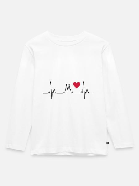 Köln - Kinder Premium Bio Langarmshirt - Weiß