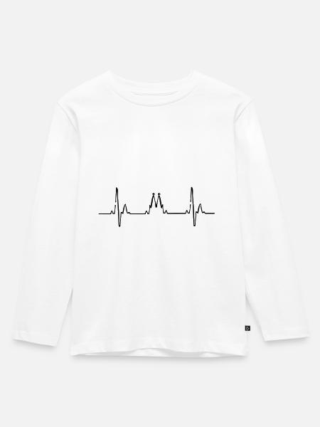 Köln - Kinder Premium Bio Langarmshirt - Weiß
