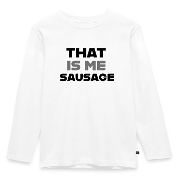 Denglisch Saying That Is Me Sausage English Deuts - Kids' Premium Longsleeve Shirt - white - Front - AI Model Kid Female (0cm)